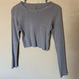 Long sleeve crop top